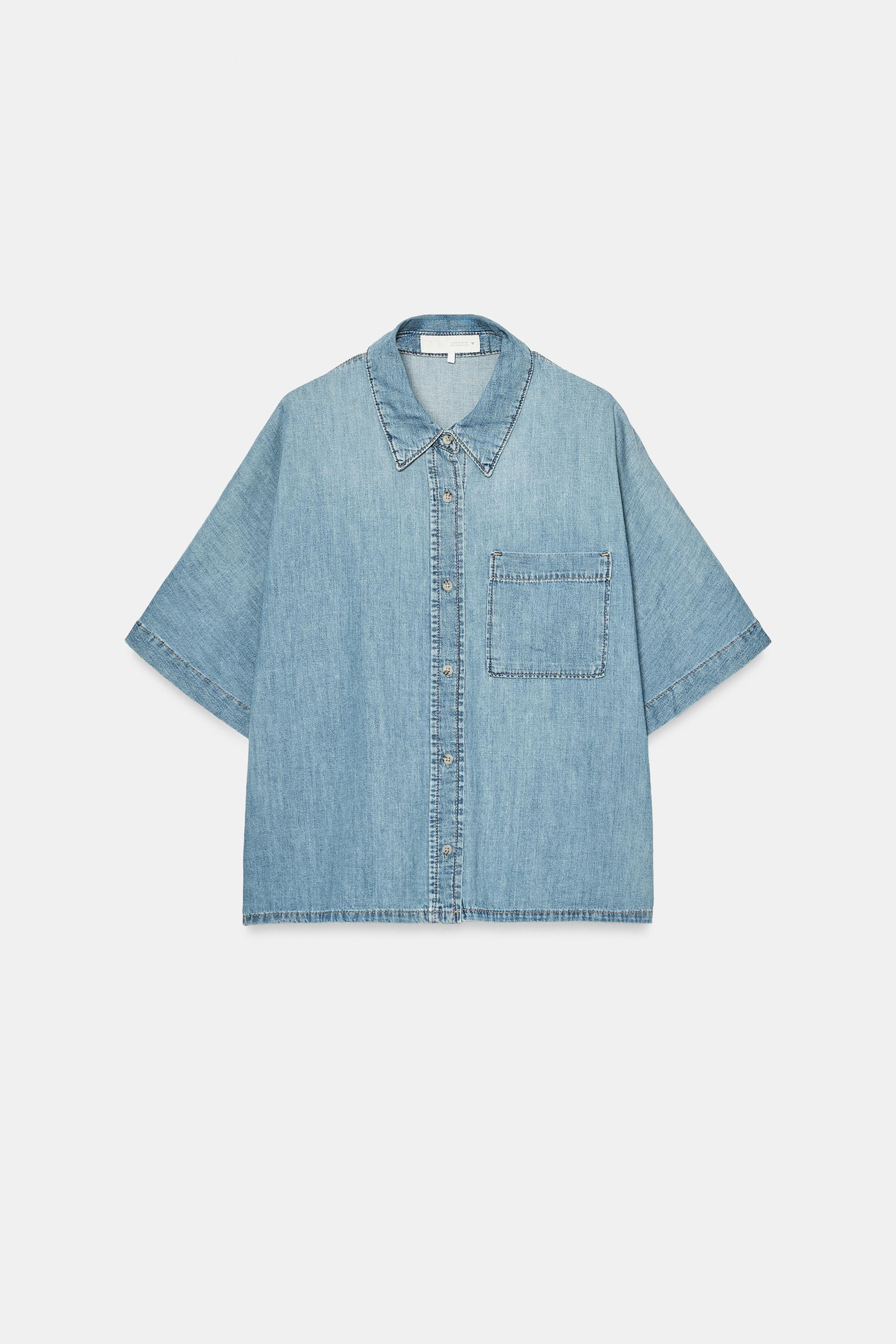 SHORT SLEEVE TRF DENIM SHIRT